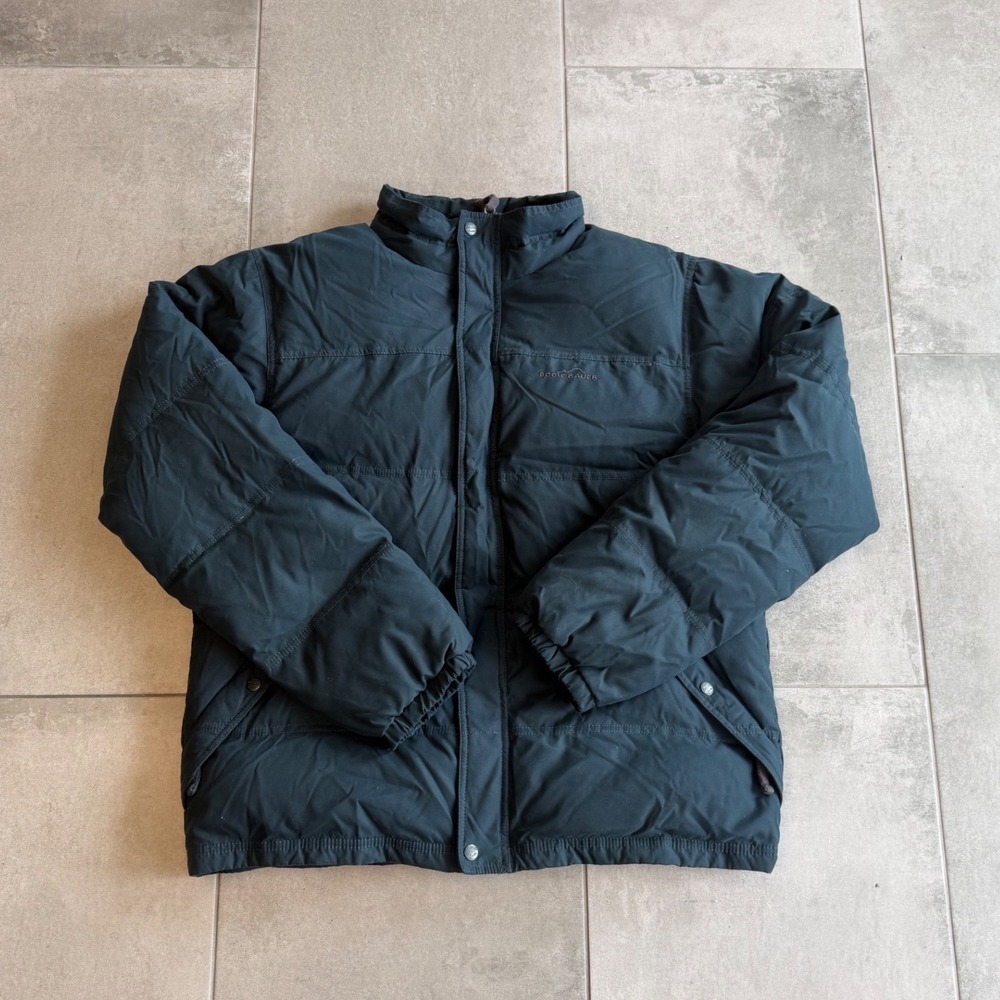 Vintage 90s Eddie Bauer EB650 Goose Down Puffer Jacket Mens L Navy Winter Coat